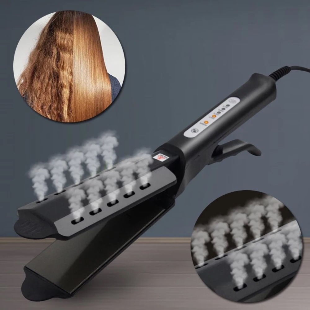 Hair straighteners for wet and dry hair